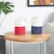 Cream Cotton Buoy Coiled Colorblock Sculpture Set